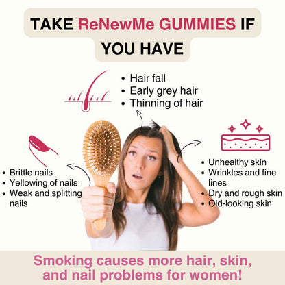 ReNewMe Gummies- Hair,Nail,Skin ( smoking damage repair )