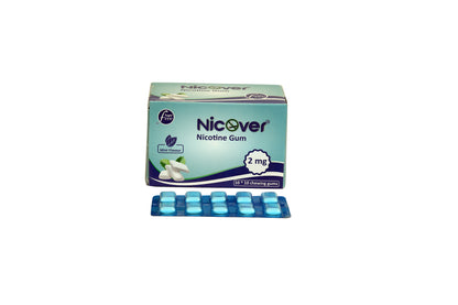 Nicover Nicotine Gum 2mg | Mint Flavour Sugar Free Soft Chew | Pack of 100 gums | Helps to Quit Smoking